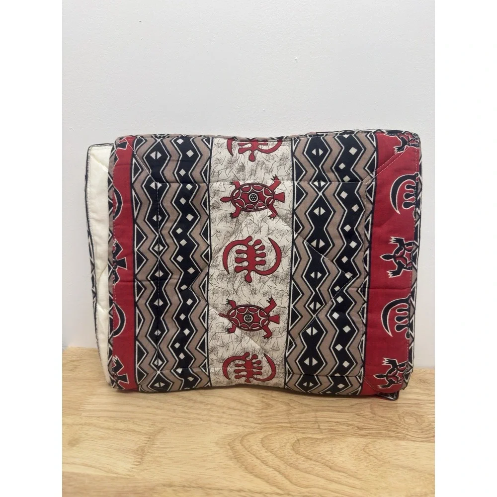 African Print Set/Six Placemats And Casserole Holder Quilted‎ Plastic Cover #50
